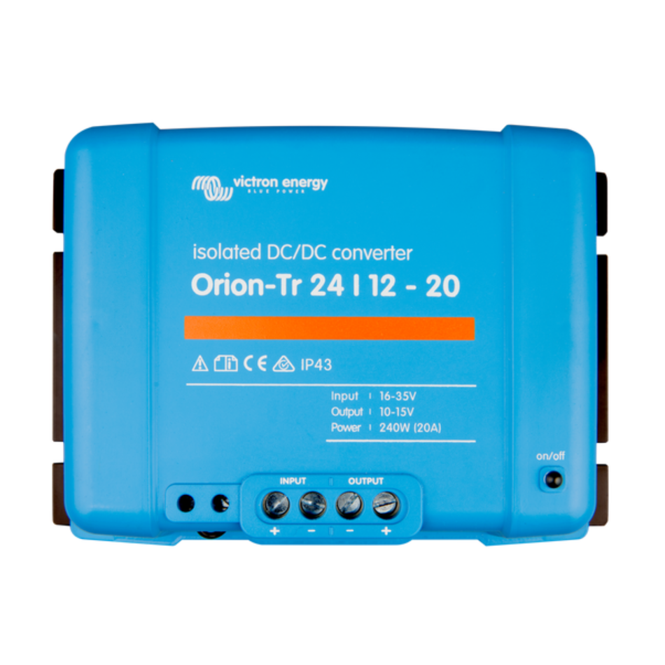 Orion-Tr 24V to 12V 20A DC-DC Converter (Isolated)
