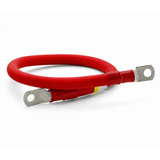 24in 2AWG Battery Cable, BLK or RED THW, UL