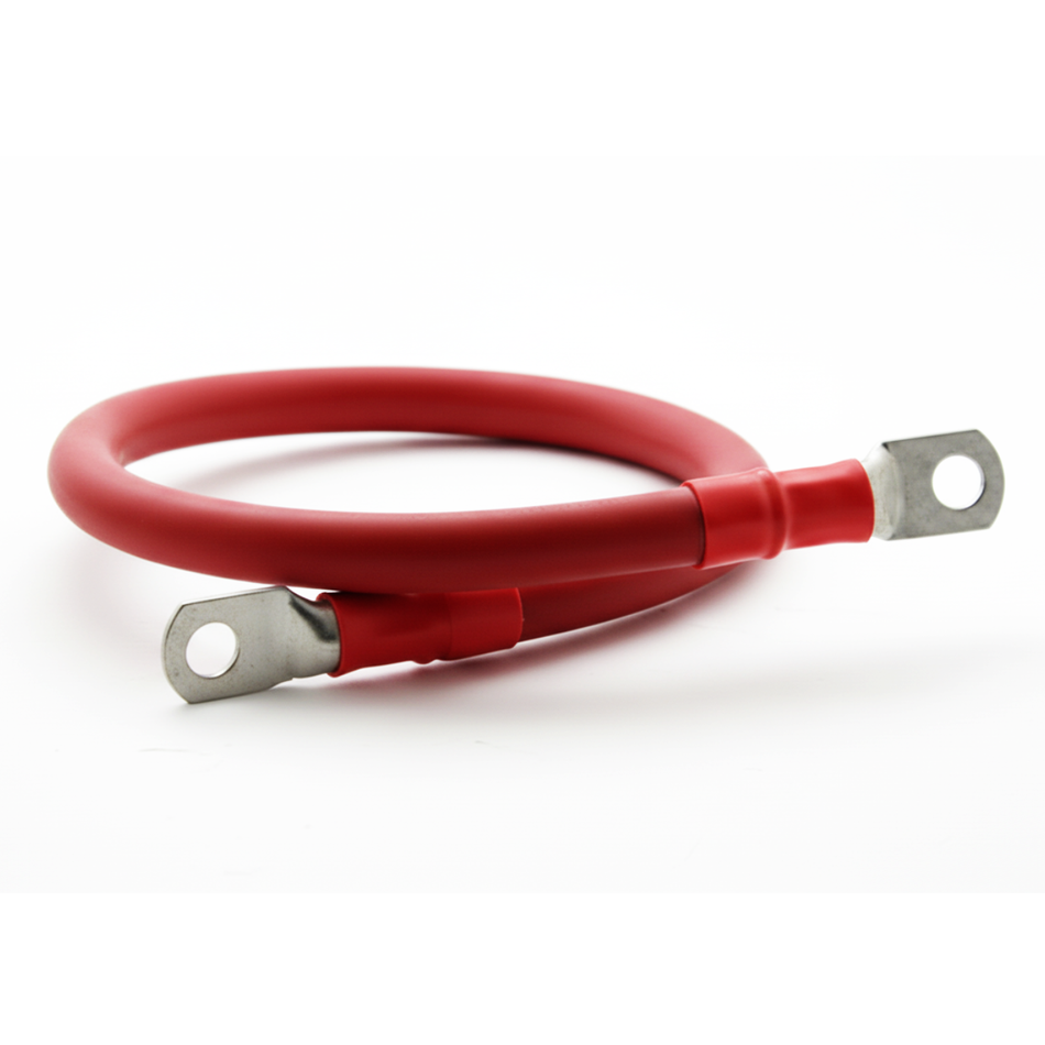 36in 2/0 Battery Cable, Black or Red THW, UL