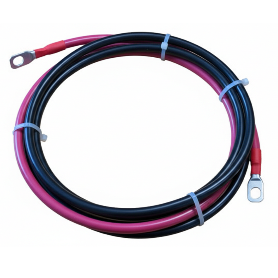 2AWG Inverter Cable Set 5' 1-Red & 1-Blk UL