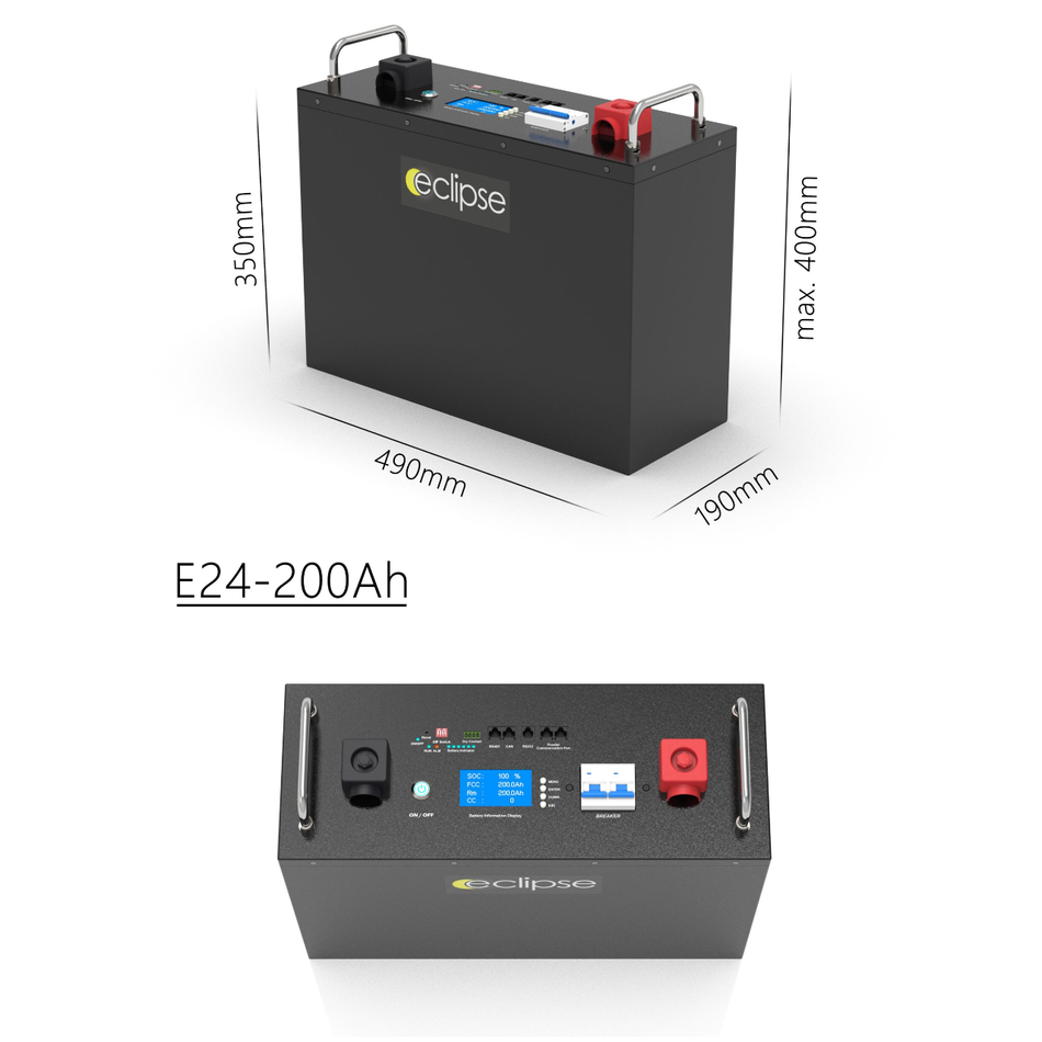 Eclipse 24V 200Ah Ver 6 LIFEPO4 Battery