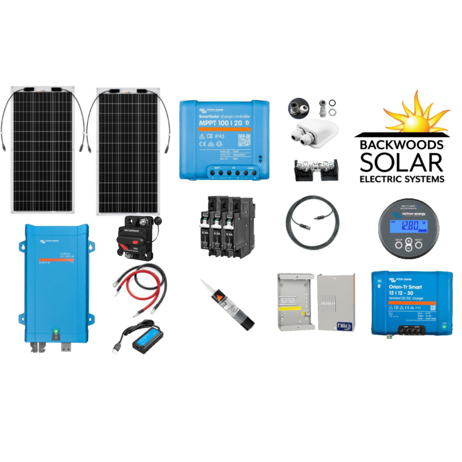 200W RV Kit with 1.2kW Inverter
