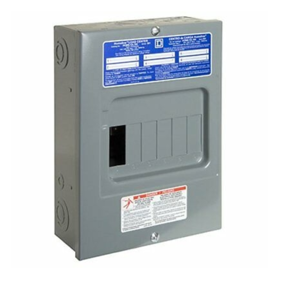 QO612L100S Six Space/Twelve Circuit Load Center – Breaker Box