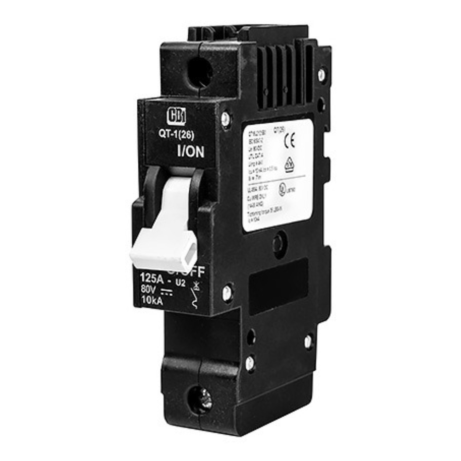 Midnite 80V/125A Dual Slot Breaker-DIN