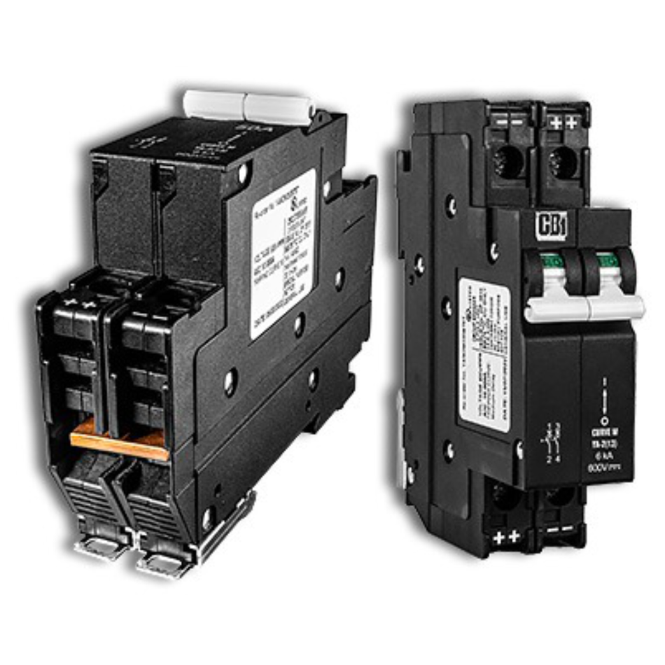 Midnite High Voltage 600VDC Two Space Single Pole Breaker-DIN