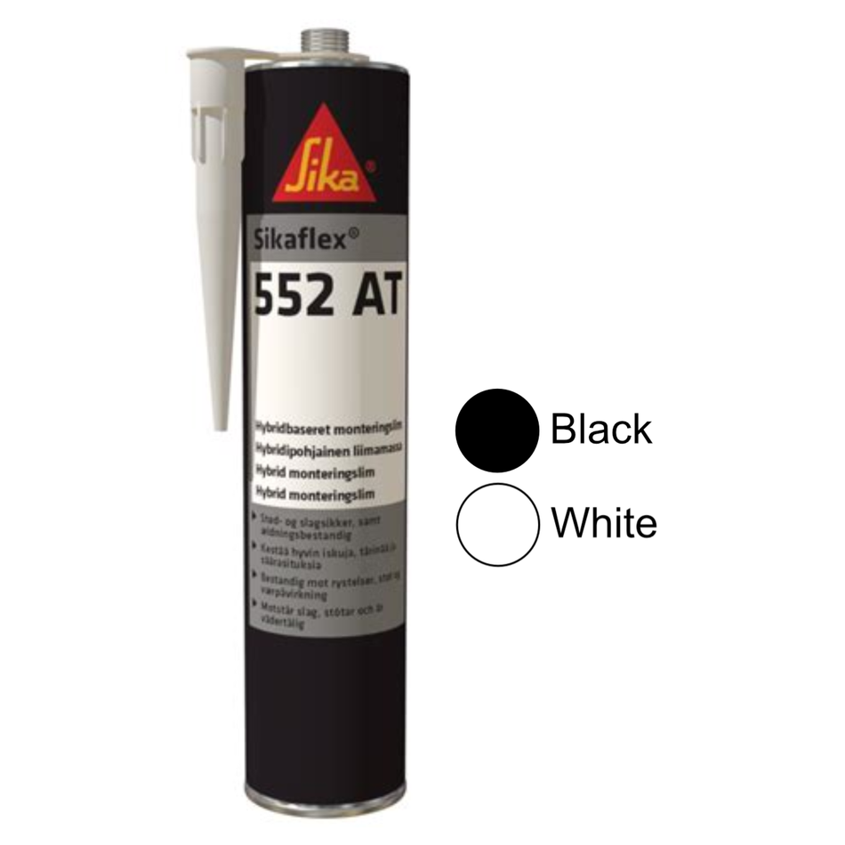 SikaFlex 552 SMP Adhesive, 300ml, White or Black