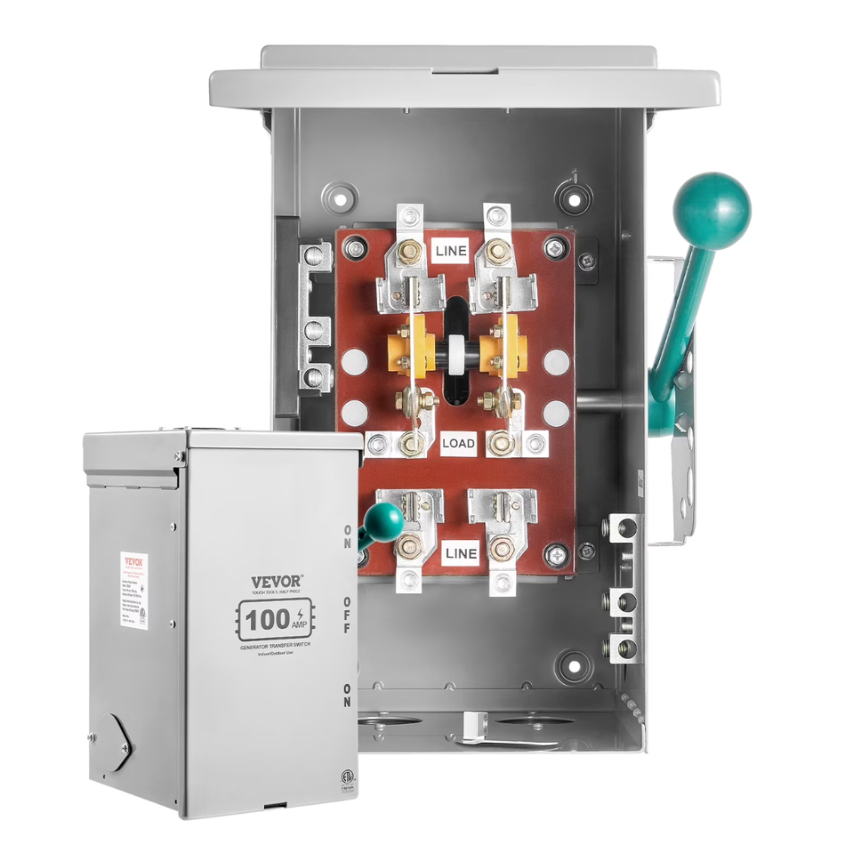 Vevor DPDT Transfer Switch, 100A