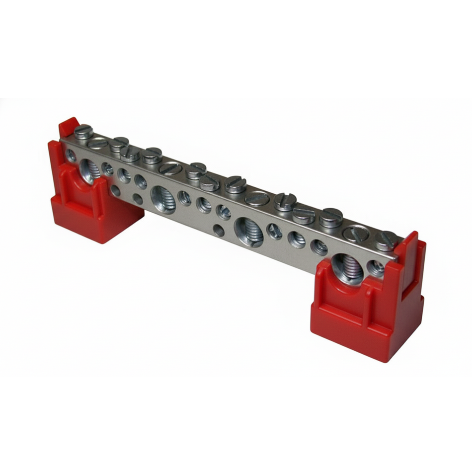 Terminal Bus Bar Insulated Red