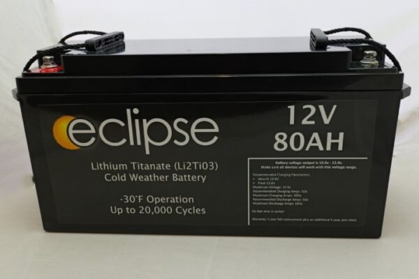 Eclipse Lithium Titanate LTO 12V 80Ah Battery